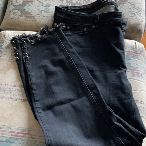 Love and legend black jeans with hoops - Picture 7 of 9